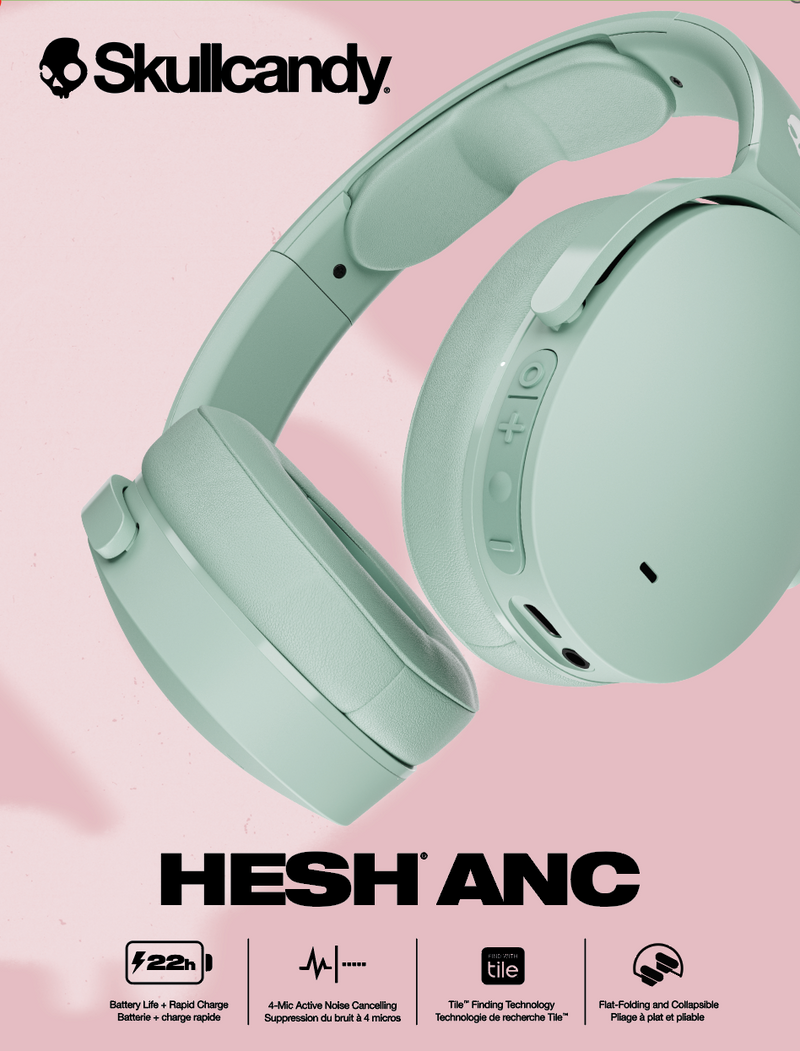 Skullcandy Hesh® ANC Noise Canceling Wireless Headphones - Preppy Summer (S6HHW-S795)