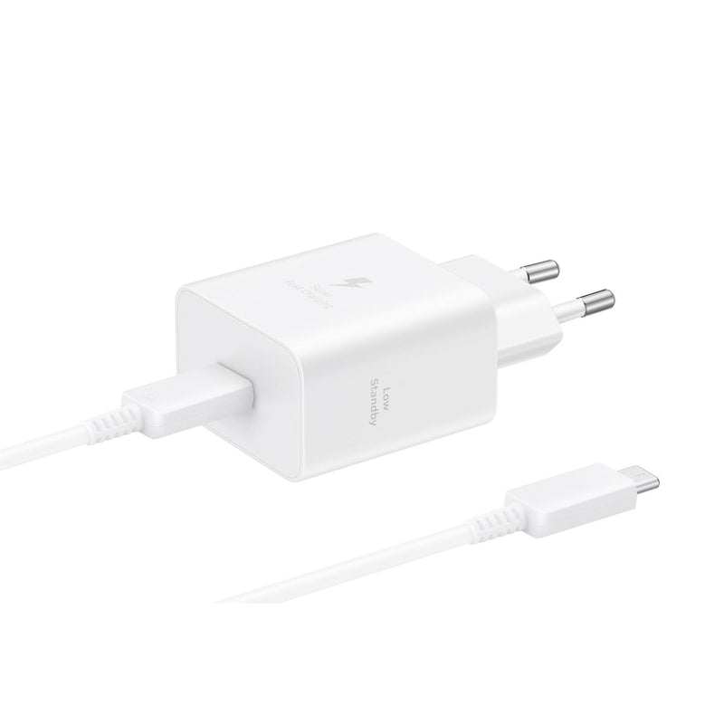 Samsung 1 Port PD Travel Adapter With Type-C Cable 45W - White (SAM-EP-T4511XW)