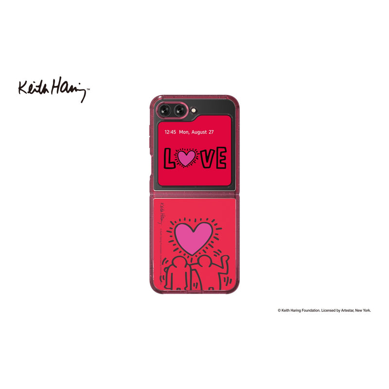 Samsung SMAPP Keith Haring Love Eco-Friends Cover - Samsung Galaxy Z Flip5 - Red