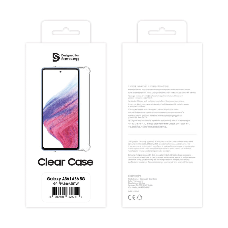 Samsung Mobeen Clear Case - Samsung Galaxy A36 - Clear (SAM-GP-FPA366AE)