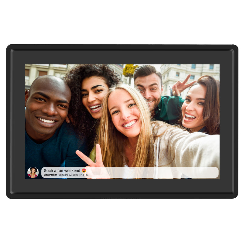 Snug Digital Photo Frame With Frameo 16GB 10.1Inch - Black (SN-HN-DPF1001-B)