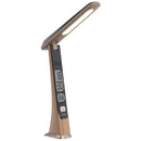 Snug LED Desk Lamp With Clock - Wood (SNLMP-DSKCLK-WD)
