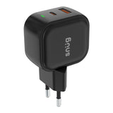 Snug 2 Port USB/Type C Wall Charger 35W - Black (SNP-TR-35BUC-B)