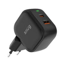Snug 2 Port USB/Type C Wall Charger 35W - Black (SNP-TR-35BUC-B)