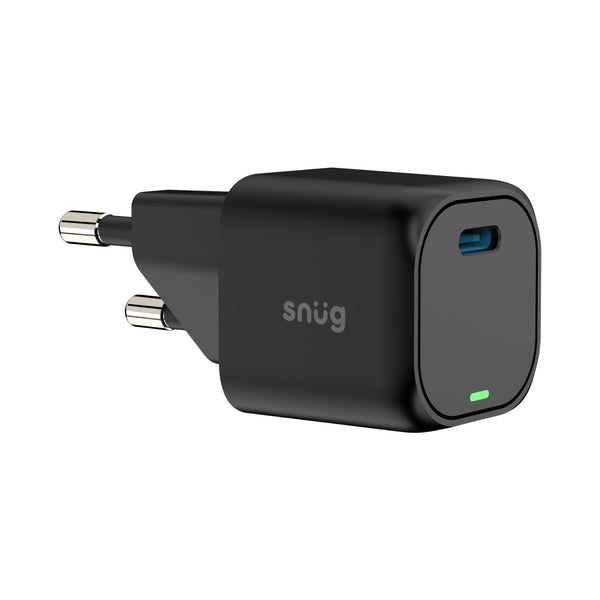 Snug 1 Port Mini Type C PD Home Charger - 25W - Black (SNPW-1MINI25-BK)