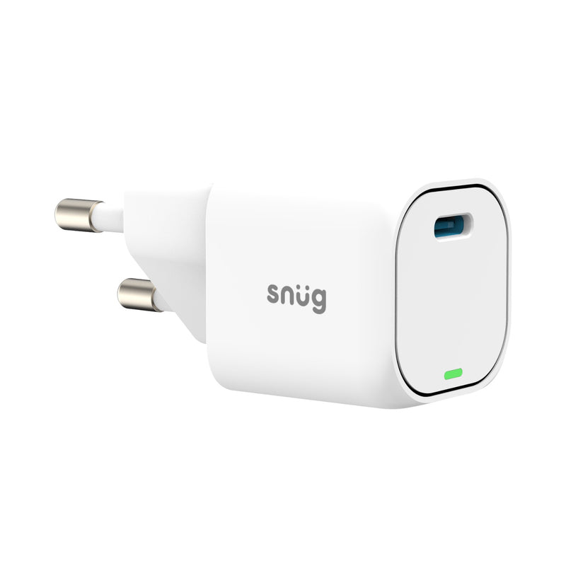 Snug 1 Port Mini PD Home Charger - 25W - White (SNPW-1MINI25-WH)