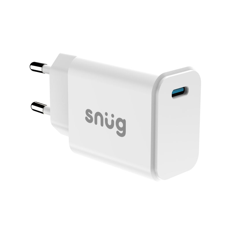 Snug 1 Port Mini PD Home Charger - 25W - White (SNPW-1PORT25-WH)