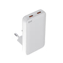 Snug 2 Port PD GaN Slim Wall Charger 45W - White (SNPW-2SLIM45-WH)