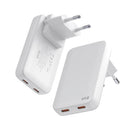 Snug 2 Port PD GaN Slim Wall Charger 45W - White (SNPW-2SLIM45-WH)