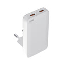Snug 2 Port PD GaN Slim Wall Charger 65W - White (SNPW-2SLIM65-WH)