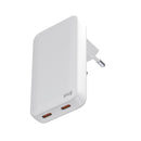 Snug 2 Port PD GaN Slim Wall Charger 65W - White (SNPW-2SLIM65-WH)