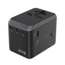 SNUG 5 Port Universal Travel Adapter - 45W - Black (SNPW-UNI45W-B)