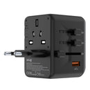 SNUG 5 Port Universal Travel Adapter - 45W - Black (SNPW-UNI45W-B)