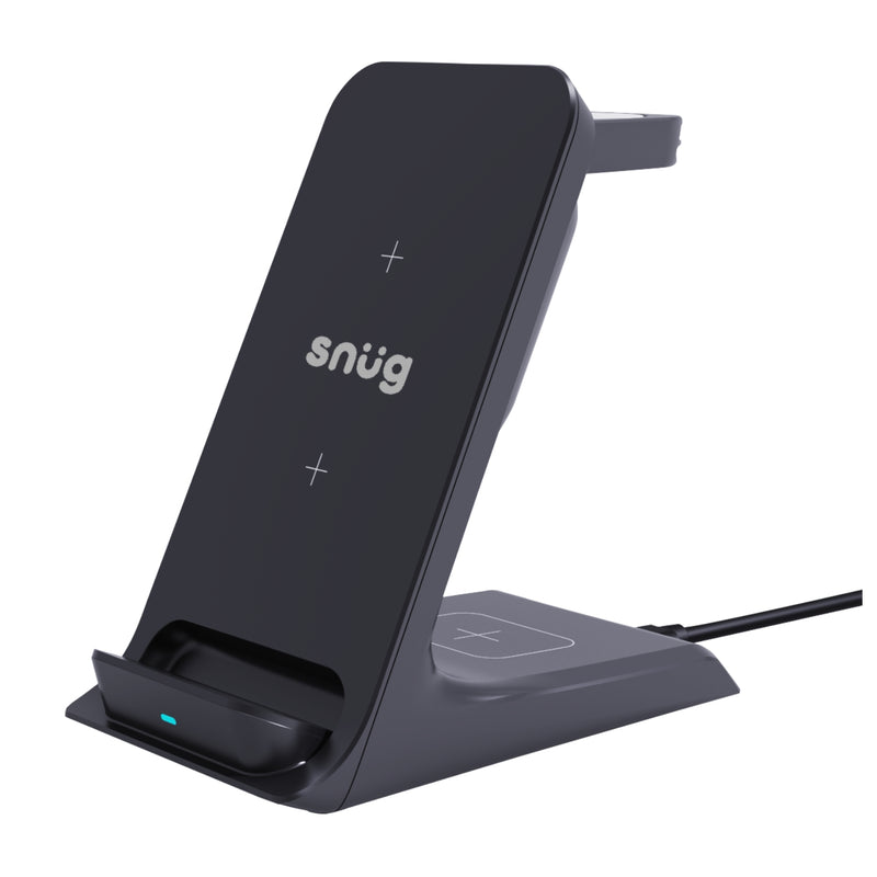 Snug 3 In 1 Wireless Charger Stand 15W