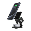 Snug 3-In-1 Magnetic Wireless Travel Charger 15W - Black (SNWI-3IN1TRV-BK)