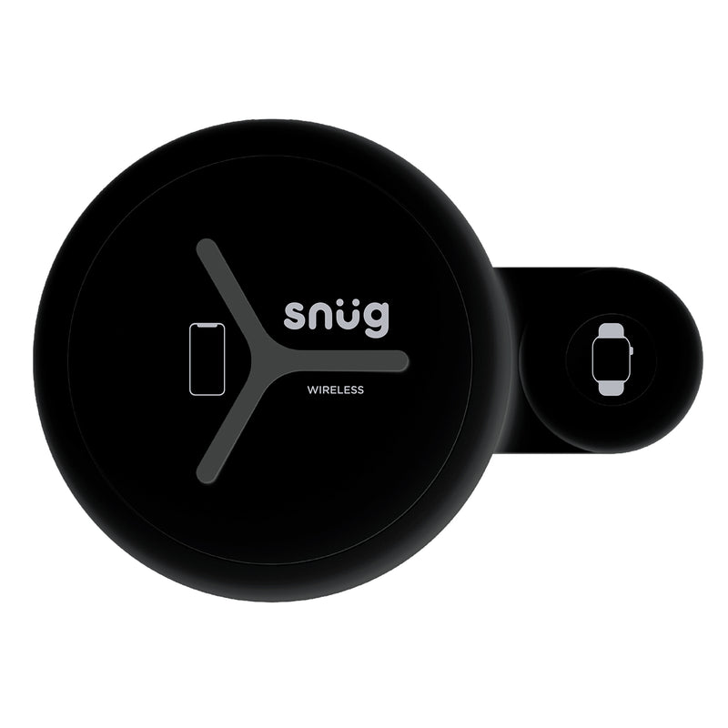 Snug Dual Wireless Charger 15W - Black (SNWI-DUALPAD)