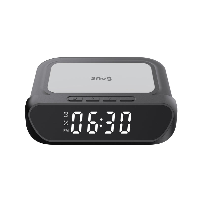 Snug Wireless Pad Charger With Clock 15W - Black (SNWI-PADCLK-BK)