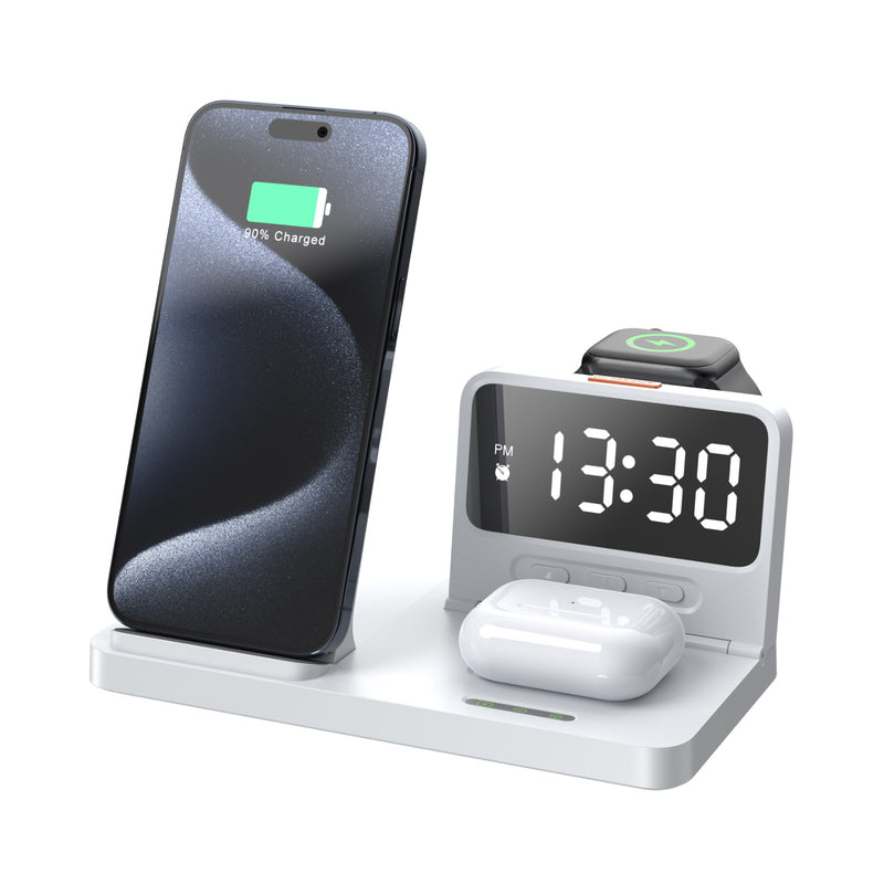 Snug 4-In-1 Wireless Stand Charger 15W - White (SNWI-STD4IN1-WH)