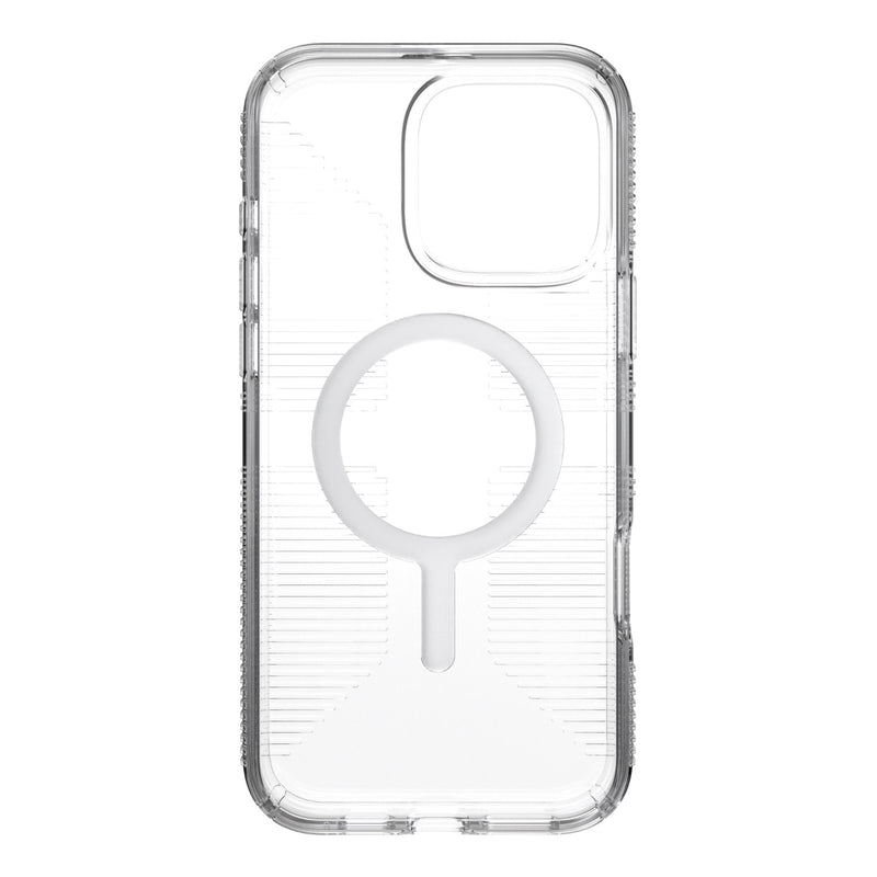 Speck Gemshell Grip MagSafe Case - Apple iPhone 16 Pro Max - Clear & Chrome (SPK150733-5085)