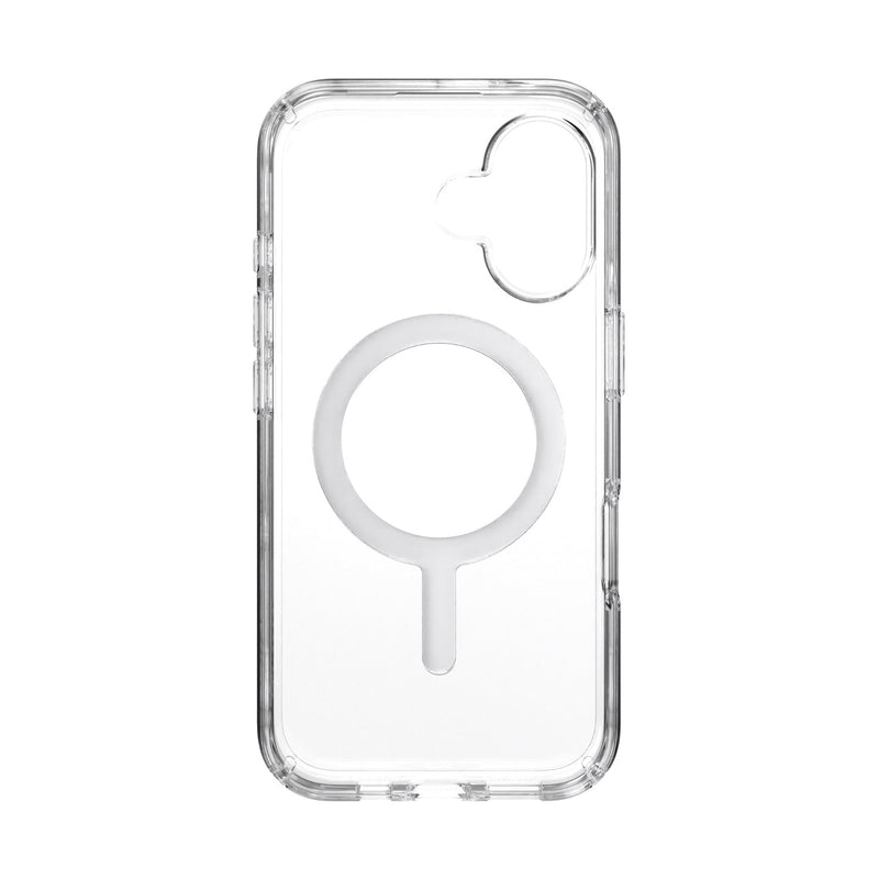 Speck Presidio Perfect Clear MagSafe Case - Apple iPhone 16 - Clear & Chrome (SPK150757-3240)