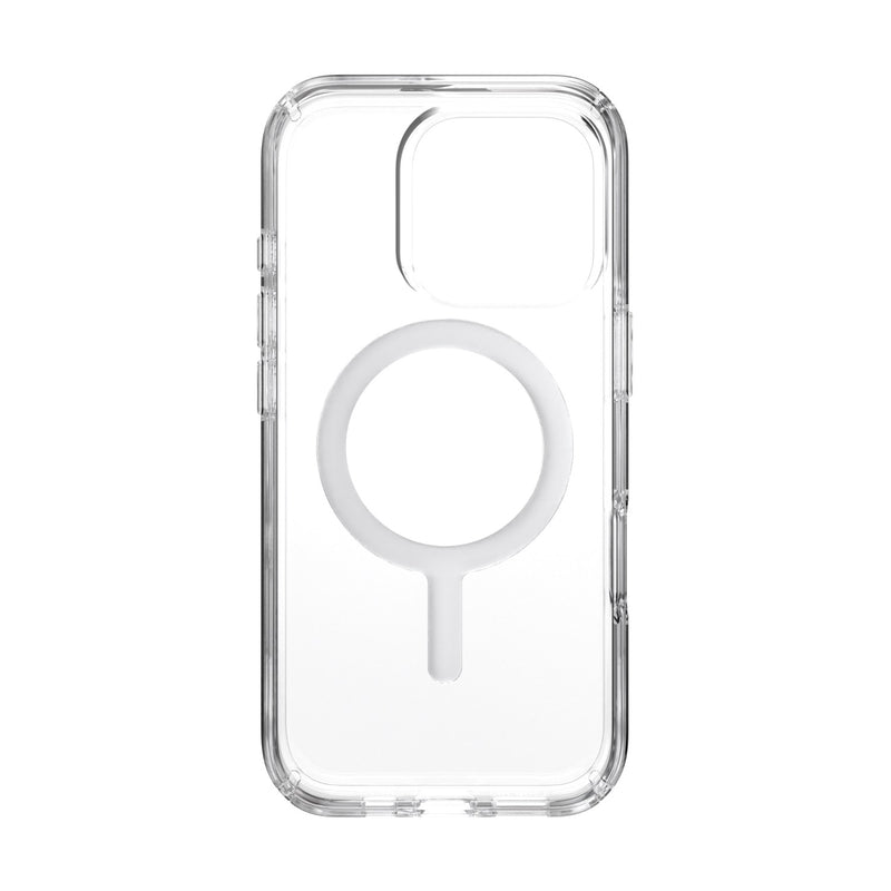 Speck Presidio Perfect Clear MagSafe Case - Apple iPhone 16 Pro - Clear & Chrome (SPK150762-3240)