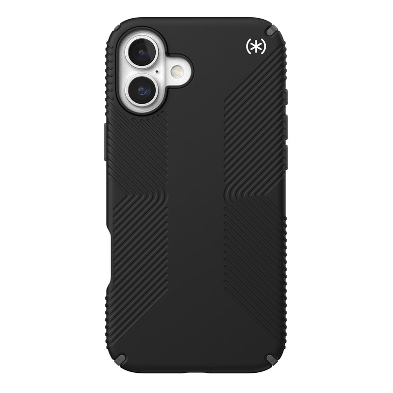 Speck Presidio2 Grip Case - Apple iPhone 16 Plus - Black & Slate Grey (SPK150777-3205)