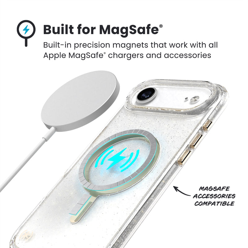 Speck Presidio Lux MagSafe Case - Apple iPhone Air - Gold Glitter (SPK150969-9221)