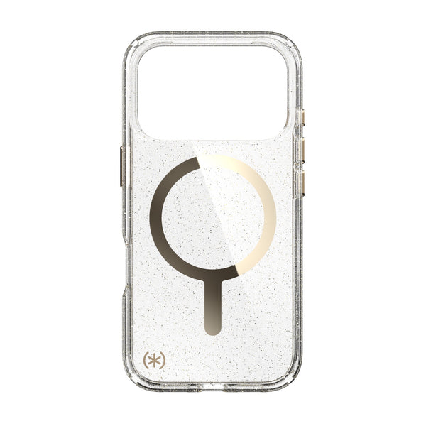 Speck Presidio Lux MagSafe Case - Apple iPhone 17 Pro - Gold Glitter (SPK150978-9221)