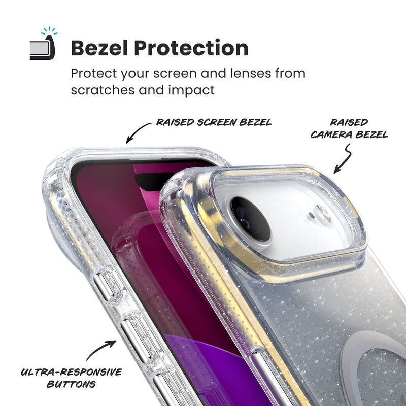 Speck Presidio Lux MagSafe Case - Apple iPhone Air - Silver Glitter (SPK151019-3274)