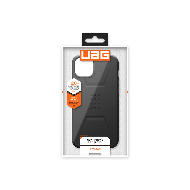 UAG Civilian MagSafe Case - Apple iPhone 15 Plus - UAG-I15P-CMBK