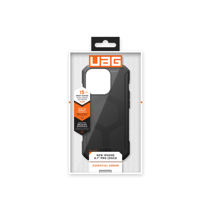 UAG Essential Armor MagSafe Case - Apple iPhone 15 Pro - UAG-I15PR-EAMBK