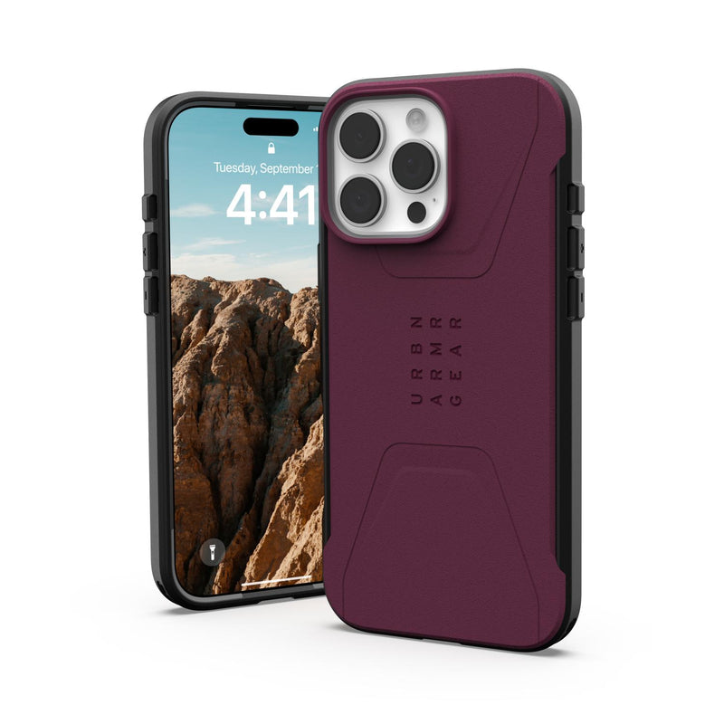 UAG Civilian Magsafe Case - Apple iPhone 16 Pro Max - Bordeaux (UAG-I16PM-CMBX)