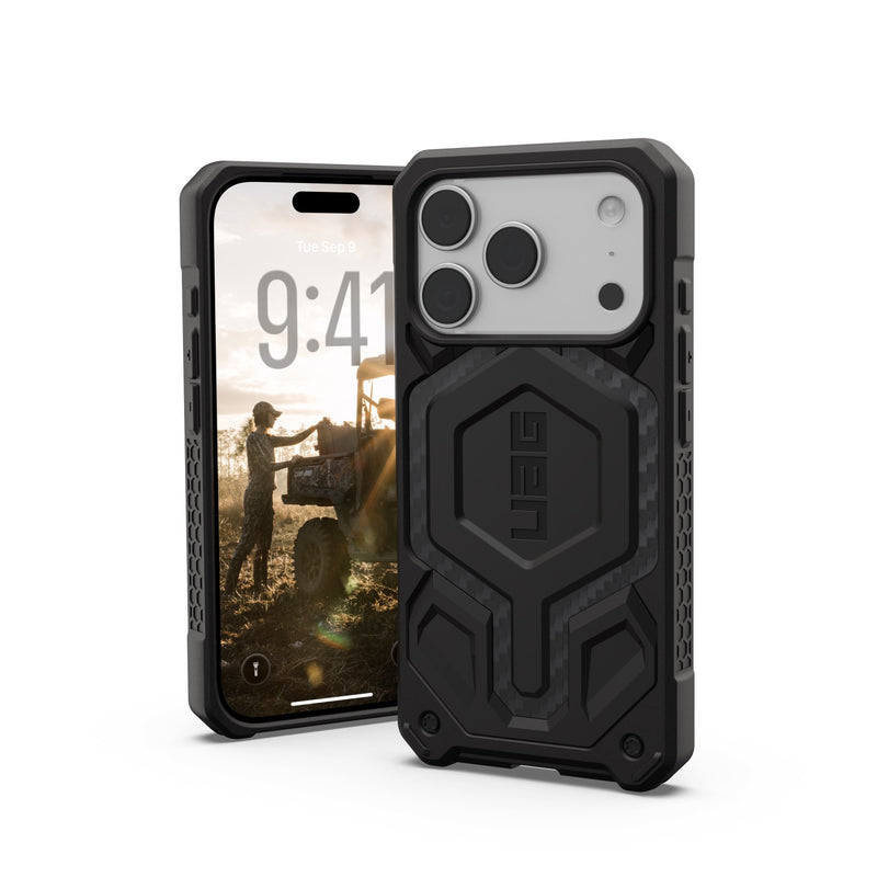 UAG Monarch Pro Case - Apple iPhone 17 Pro - Carbon Fibre (UAG-I17P-MONCF)