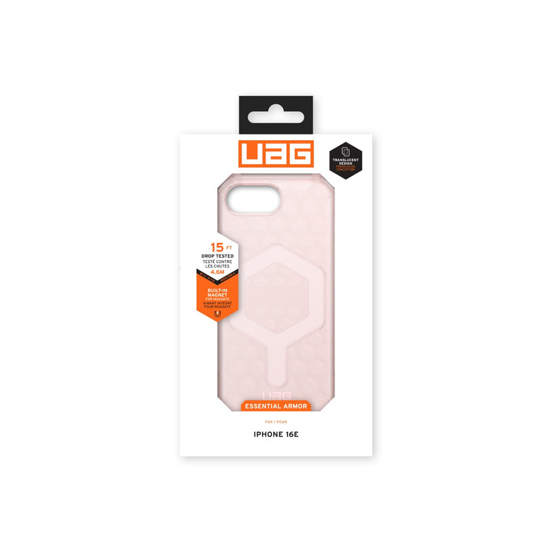 UAG Essential Armor MagSafe Case - Apple iPhone 16e - Rose (UAG-ISE25-EAMRS)