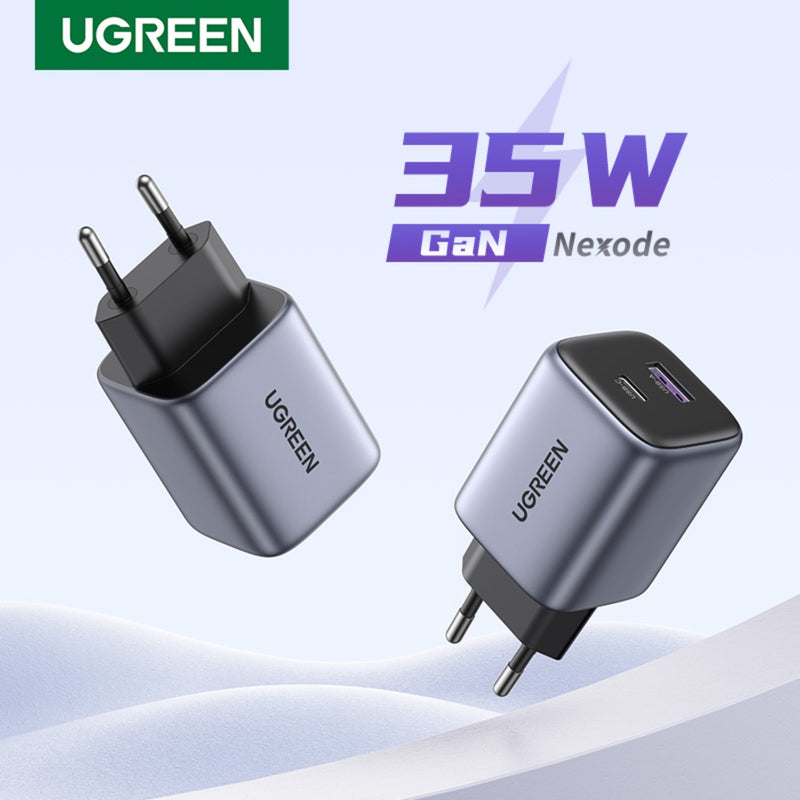 UGREEN Nexode 2 Port PD/USB Wall Charger 35W - Grey & Black (UG-CD350-15539)