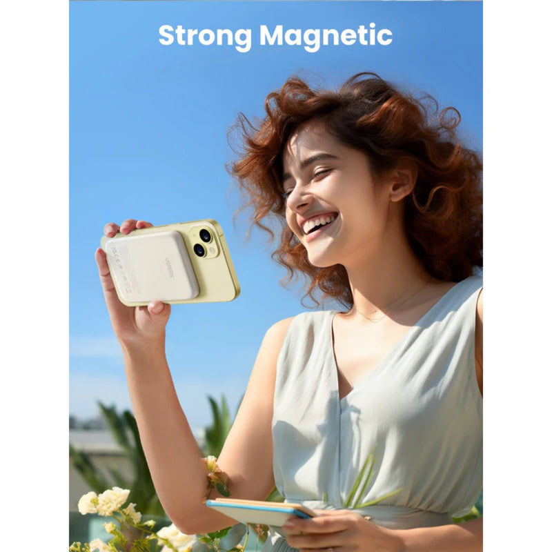 UGREEN Magnetic Wireless Power Bank 5000mAh - White (UG-PB560-25207)