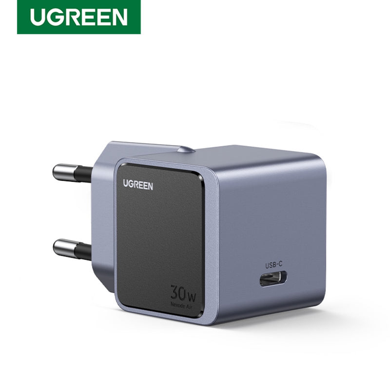 UGREEN Nexode 1 Port GaNInfinity PD Wall Charger 30W - Grey & Black (UG-X503-35041)