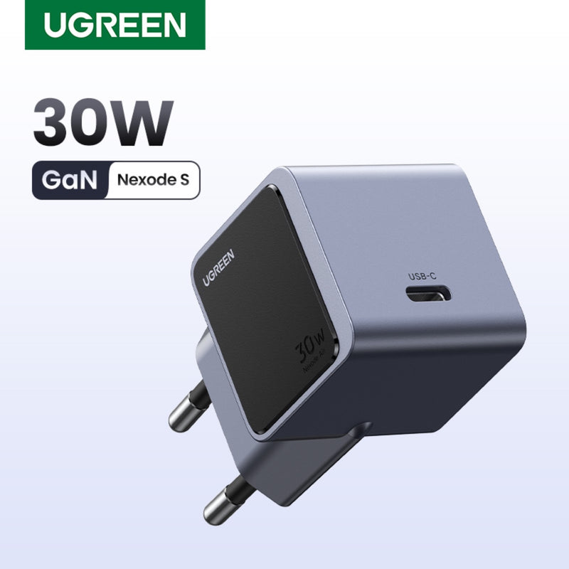 UGREEN Nexode 1 Port GaNInfinity PD Wall Charger 30W - Grey & Black (UG-X503-35041)