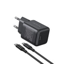UGREEN 1 Port PD Wall Charger With Cable - 30W - Black (UG-X513-65012)