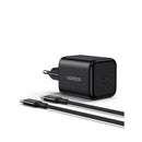 UGREEN 1 Port Type-C PD Wall Charger 45W With Cable - Black (UG-X524-65054)