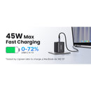 UGREEN 1 Port Type-C PD Wall Charger 45W With Cable - Black (UG-X524-65054)