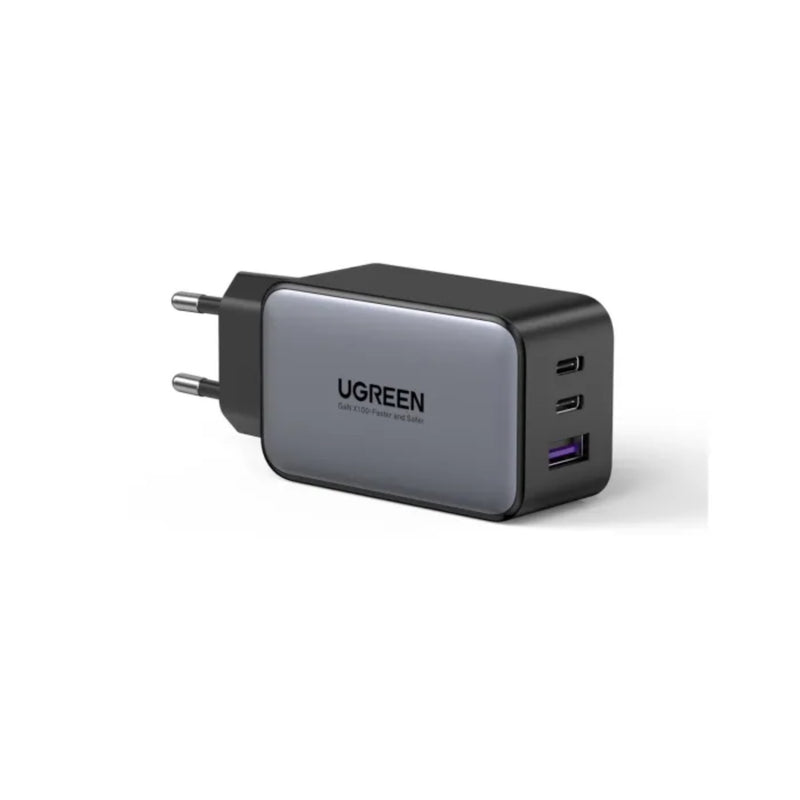 UGREEN Nexode 3 Port PD/USB Wall Charger 65W - Grey & Black (UG-X553-35042)