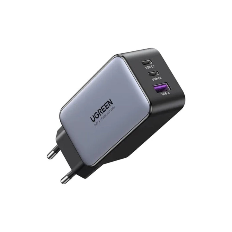 UGREEN Nexode 3 Port PD/USB Wall Charger 65W - Grey & Black (UG-X553-35042)