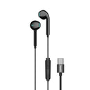 Yookie YTL-09 Wired Earphones Type-C - Black (YOOKIE-YTL09-B)
