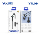 Yookie YTL-09 Wired Earphones Type-C - Black (YOOKIE-YTL09-B)