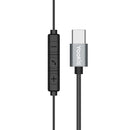 Yookie YTL-11 Wired Earphones Type-C - Black/Silver (YOOKIE-YTL11-B)