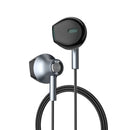 Yookie YTL-12 Wired Earphones Type-C - Black/Metal (YOOKIE-YTL12-B)