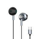 Yookie YTL-12 Wired Earphones Type-C - Black/Metal (YOOKIE-YTL12-B)