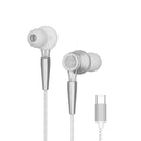 Yookie YTL-15 Wired Earphones Type-C - Black/Metal (YOOKIE-YTL15-W)