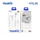Yookie YTL-15 Wired Earphones Type-C - Black/Metal (YOOKIE-YTL15-W)